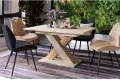 Επεκτεινόμενο Τραπέζι KARO Μπεζ Σαμπανί & Artisan έως 180cm