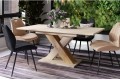 Επεκτεινόμενο Τραπέζι KARO Μπεζ Σαμπανί & Artisan έως 180cm