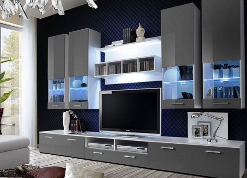 Σύνθετο σαλονιού ALFA II ΓΚΡΙ