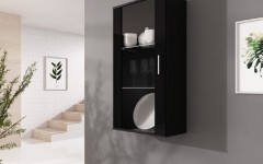 Βιτρίνα κρεμαστή μαύρη 10 Βιτρίνα κρεμαστή μαύρη 10