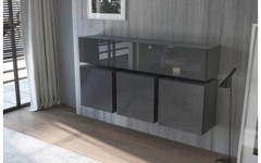 Κρεμαστά ντουλάπια KWADRO 50Χ3 Μαύρο