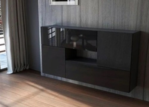 Κρεμαστά Ντουλάπια KWADRO 50X2 Μαύρο -Ο105Χ2 Μαύρο