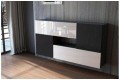 Κρεμαστά Ντουλάπια KWADRO 50X2 Μαύρο,Λευκό -Ο105Χ2 Μαύρο