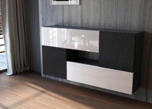 Κρεμαστά Ντουλάπια KWADRO 50X2 Μαύρο,Λευκό -Ο105Χ2 Μαύρο