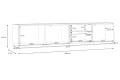 Επιπλο τηλεόρασης LEWISVILLE 240cm
