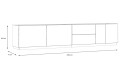Επιπλο τηλεόρασης LEWISVILLE 240cm