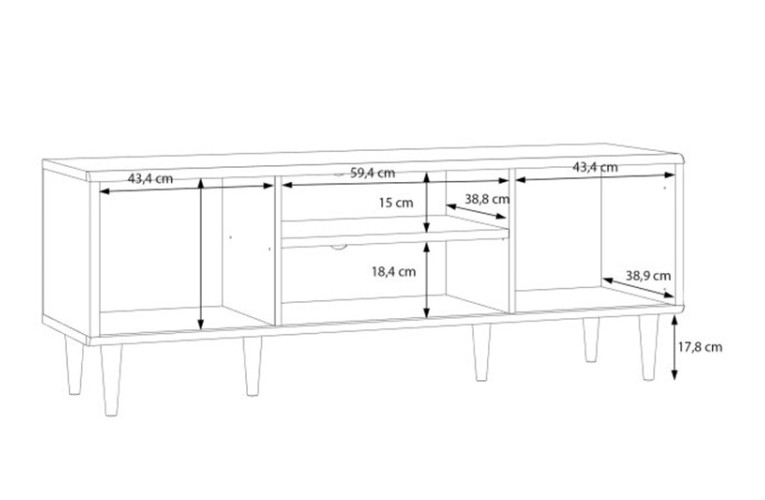 Επιπλο τηλεόρασης SHERBROOK 154 cm