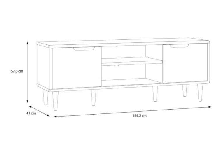 Επιπλο τηλεόρασης SHERBROOK 154 cm