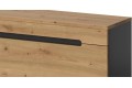 Επιπλο τηλεόρασης COOPER + ράφι χρώμα δρυός Artisan-Γραφίτη