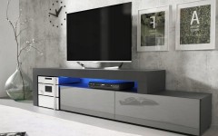 Επιπλο TV MILANO 148-280 Μαύρο-Γκρι Επιπλο TV MILANO 148-280 Μαύρο-Γκρι