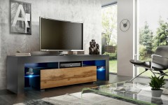 Επιπλο TV MILANO 160 Μαύρο-WOTAN Επιπλο TV MILANO 160 Μαύρο-WOTAN