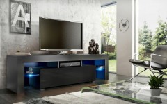 Επιπλο TV APIS 1 Μαύρο ματ-μαύρο λάκα Επιπλο TV APIS 1 Μαύρο ματ-μαύρο λάκα