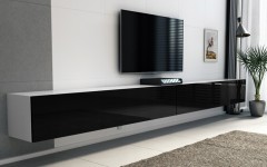 Επιπλο T.V MODUL 320 Λευκό - Μαύρο κρεμαστό Επιπλο T.V MODUL 320 Λευκό - Μαύρο κρεμαστό