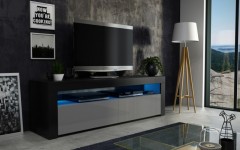 Επιπλο τηλεόρασης MILANO 157 Μαύρο ματ - Γκρι λάκα Επιπλο τηλεόρασης MILANO 157 Μαύρο ματ - Γκρι λάκα
