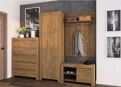 Επιπλο εισόδου HOLTEN 3 χρώμα δρυός Επιπλο εισόδου HOLTEN 3 χρώμα δρυός