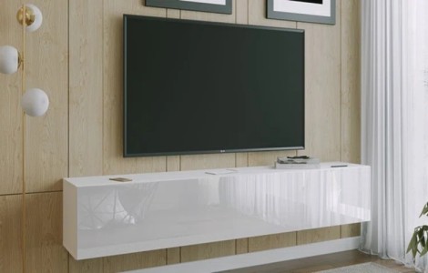 Έπιπλο TV KWADRO 200 λευκό κρεμαστό Έπιπλο TV KWADRO 200 λευκό κρεμαστό