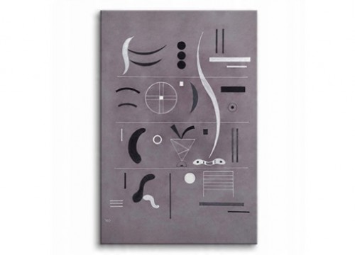 Πίνακας σε καμβά "Αναπαραγωγή Wassily Kandinsky - Τέσσερα Μέρη"60X90