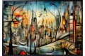 Πίνακας σε καμβά " MANHATTAN-NEW YORK " 140x100