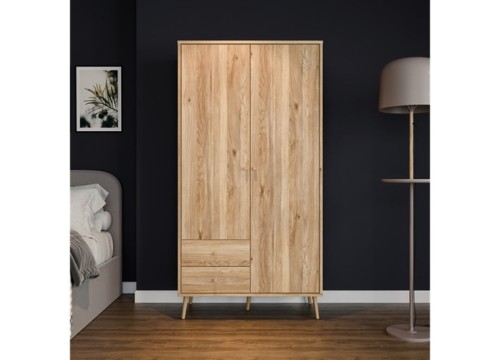 Ντουλάπα HARLSSON 105cm χρώμα δρυός Mauvella
