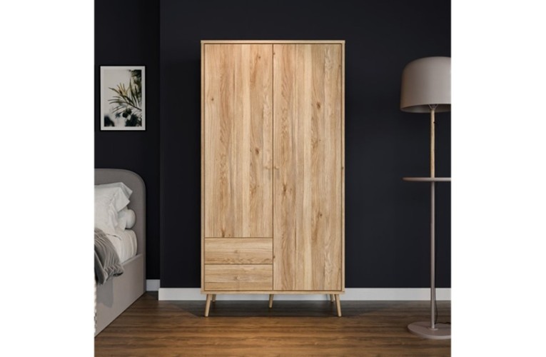 Ντουλάπα HARLSSON 105cm χρώμα δρυός Mauvella