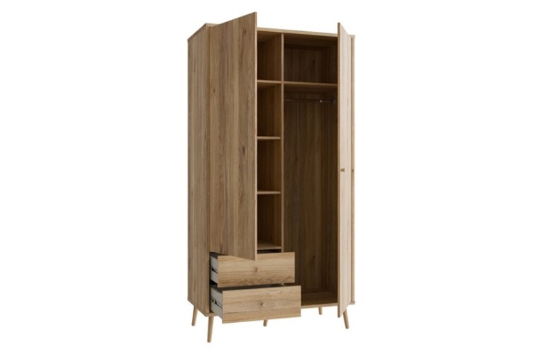 Ντουλάπα HARLSSON 105cm χρώμα δρυός Mauvella