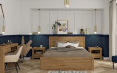 Κρεβάτι συλλογής HOLTEN LOZ160 σε χρώμα δρυός WATERFORD