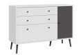 Μικρός μπουφές HARLSSON 125cm χρώμα λευκό-γκρι