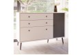 Μικρός μπουφές HARLSSON 125cm χρώμα λευκό-γκρι