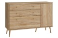 Μικρός μπουφές HARLSSON 125cm χρώμα δρυός mauvella 