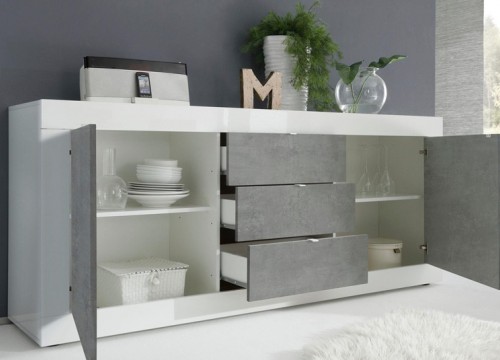 Μπουφές  BASIC 2D3S BETON Μπουφές  BASIC 2D3S BETON