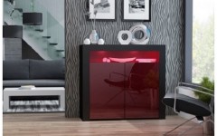 Μπουφές APIS 2D Μαύρο - Μπορντό Μπουφές APIS 2D Μαύρο - Μπορντό