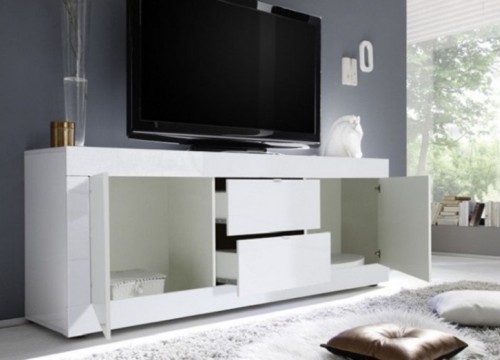 Μπουφές συλλογής BASIC 2D2S Λευκός