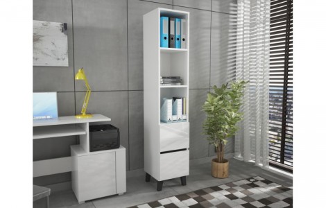 Ραφιέρα LOFT Λευκό - Μαύρο Ραφιέρα LOFT Λευκό - Μαύρο