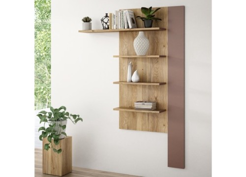Κάθετο ράφι BREATHTAKER 130cm χρώμα δρυός Mouvella-Terakota