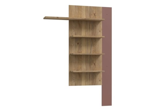 Κάθετο ράφι BREATHTAKER 130cm χρώμα δρυός Mouvella-Terakota