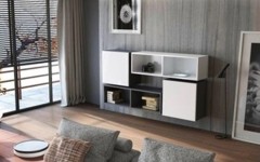 Κρεμαστή σύνθεση ραφιών-ντουλαπιών KWADRO 105 Μαύρο, Λευκό - μαύρο/λευκό2 Κρεμαστή σύνθεση ραφιών-ντουλαπιών KWADRO 105 Μαύρο, Λευκό - μαύρο/λευκό2