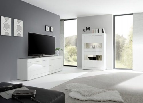 Σύνθετο σαλονιού BASIC 3 ΛΕΥΚΟ