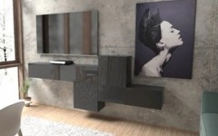 Σύνθετο σαλονιού KWADRO 265 Μαύρο Σύνθετο σαλονιού KWADRO 265 Μαύρο