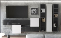 Σύνθετο σαλονιου KWADRO 315/3 Μαύρο - Λευκό Σύνθετο σαλονιου KWADRO 315/3 Μαύρο - Λευκό