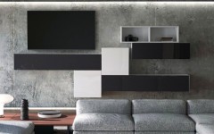 Σύνθετο σαλονιού KWADRO 320/1 Μαύρο - Λευκό Σύνθετο σαλονιού KWADRO 320/1 Μαύρο - Λευκό