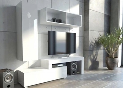 Σύνθετο σαλονιού MILANO 140-200 Λευκό