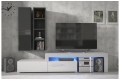 Σύνθετο σαλονιού MILANO 215-280 Λευκό-Μαύρο Σύνθετο σαλονιού MILANO 215-280 Λευκό-Μαύρο