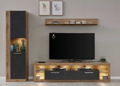 Σύνθετο σαλονιού ROCK 5 Γραφίτη