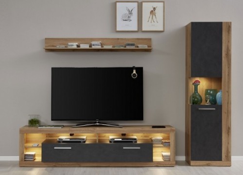 Σύνθετο σαλονιού ROCK 5 Γραφίτη