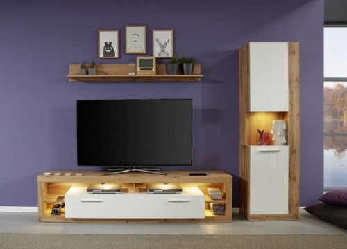 Σύνθετο σαλονιού ROCK 5 Λευκό