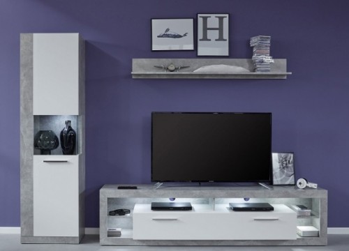 Σύνθετο σαλονιού ROCK 5 Γκρι