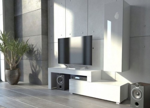 Σύνθετο σαλονιού MILANO 108-200 ΛΕΥΚΟ