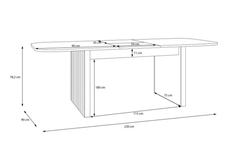 Τραπέζι επεκτεινόμενο FORMSWIFT 180 cm