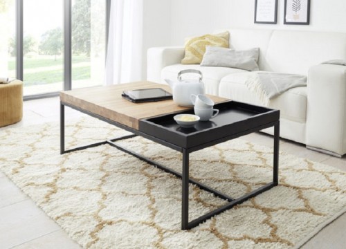 Τραπεζάκι σαλονιού LUBAO 58385AS με συρτάρι