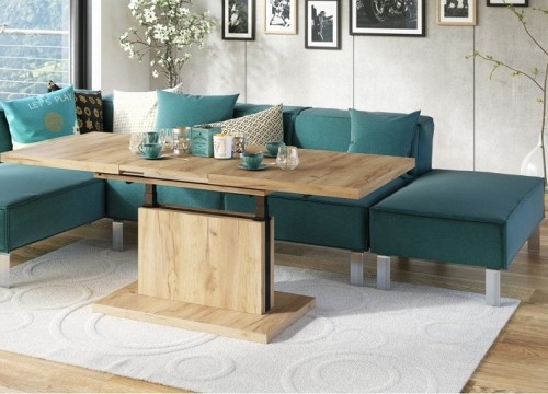 Τραπεζάκι σαλονιού ASTON πολυμορφικό χρώμα δρυός ARTISAN Τραπεζάκι σαλονιού ASTON πολυμορφικό χρώμα δρυός ARTISAN